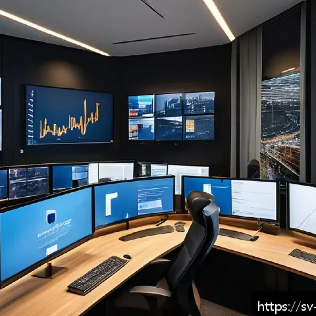 위기 대응 PR 사례 - A modern corporate crisis communication center in Stockholm, featuring a diverse team of professiona...